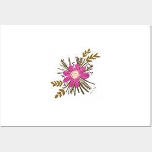 Floral buttonhole purple Posters and Art